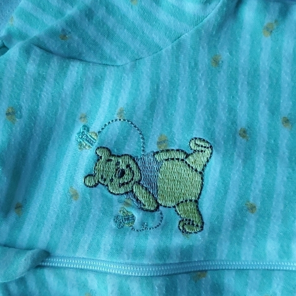 Disney Winnie-the-Pooh Striped Baby Onesie 6-12M - Picture 2 of 6
